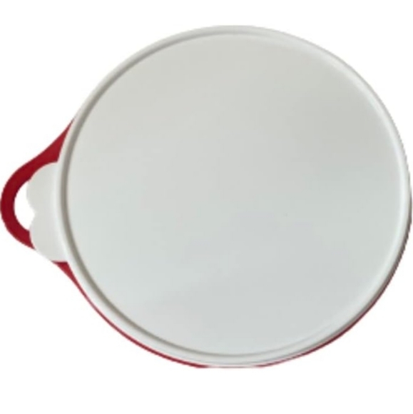 Tupperware Thatsa Mixing Bowl Medium Holidays Red & White Color 19 Cup capacity! - Picture 3 of 11